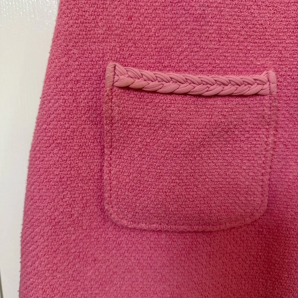 MAJE Barbie Pink Rapela Mini Dress w/ Braided Trim - Sz. 40 (US Sz. 8) - Picture 4 of 10
